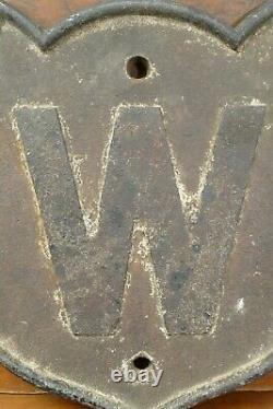 RARE Antique Original Minneapolis St Louis RailRoad Cast Iron Whistle Sign