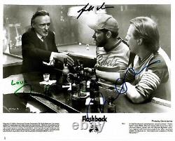 RARE! Flashback Cast Signed (X3) Signed 10X8 B&W Photo