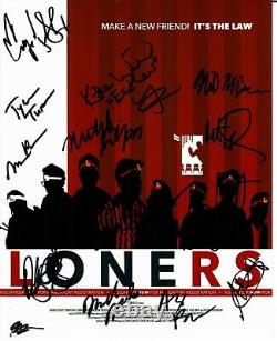 RARE! Loners Cast Signed (X14) 8X10 Color Photo COA