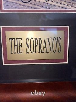 RARE! THE SOPRANOS Cast SIGNED FRAMED Photo JAMES GANDOLFINI TONY SIRICO COA