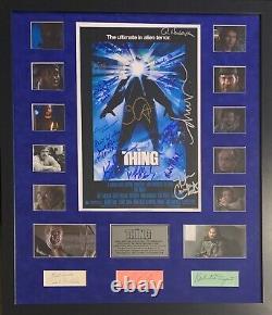 RARE! THE THING Cast Signed Display By 18! WithEnnio Morricone & John Carpenter