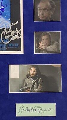 RARE! THE THING Cast Signed Display By 18! WithEnnio Morricone & John Carpenter