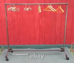 RARE Vintage Signed TRUBITZ Cast Iron Industrial Department Store Clothing Rack