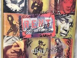 RENT Broadway Cast Window Card Poster 1998 Original Signed 24 Signatures