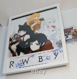 RWBY Anime Cast SIGNED & FRAMED 11x14 Photo JSA COA ALL 4