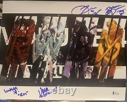 RWBY CAST SIGNED PHOTO 11x14 ROOSTER TEETH ANI LINDSAY, ARRYN, BARBARA BECKETT C