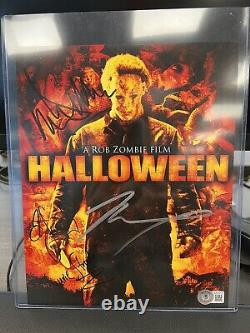 Rare Dual Signed Halloween Cast Autographs Mane, McDowell, Compton Beckett LOA