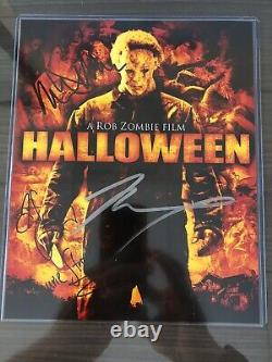 Rare Dual Signed Halloween Cast Autographs Mane, McDowell, Compton Beckett LOA