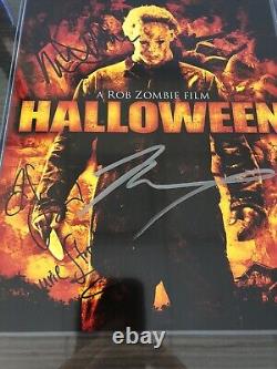 Rare Dual Signed Halloween Cast Autographs Mane, McDowell, Compton Beckett LOA