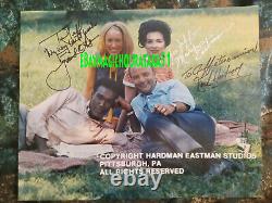 Rare George Romero Night of the Living Dead color cast signed photo horror