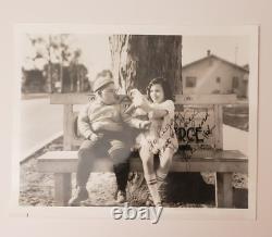 Rare Joe Cobb signed photo to Our Gang cast mate Peggy Ahern Little Rascals