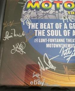Rare MOTOWN Broadway Musical Poster signed by cast and Beautifully Framed