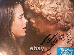 Rare Vintage Cast Signed Brooke Shields & Chris Atkins Lobby Card-blue Lagoon