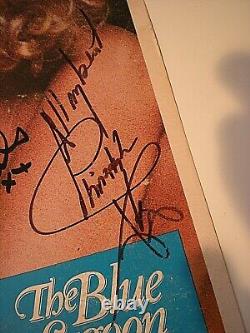 Rare Vintage Cast Signed Brooke Shields & Chris Atkins Lobby Card-blue Lagoon