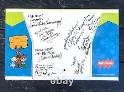 Rare Vtg'98 Rugrats Complete Cast Signed Nickelodeon Folder 9x Autographs