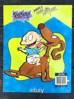 Rare Vtg'98 Rugrats Complete Cast Signed Nickelodeon Folder 9x Autographs