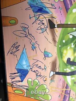 Rick and Morty Cast Signed 24 x 36 Promotional Poster