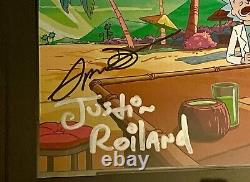 Rick and Morty Cast Signed Card Dan Harmon Justin Roiland