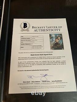 Ridley Scott Signed Blade Runner Cast Signed 11x17 Bas Coa Beckett B