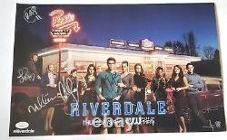 Riverdale Cast REAL hand SIGNED 11x17 Poster JSA LOA Luke Perry Cole Sprouse +8