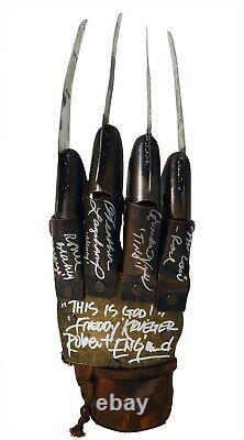 Robert Englund Freddy Krueger Cast Autographed Nightmare Elm St Glove ASI Proof