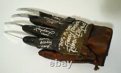 Robert Englund Freddy Krueger Cast Autographed Nightmare Elm St Glove ASI Proof