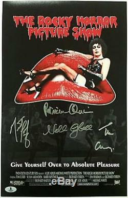 Rocky Horror Picture Show cast signed 11x17 Movie Poster Photo Beckett BAS COA
