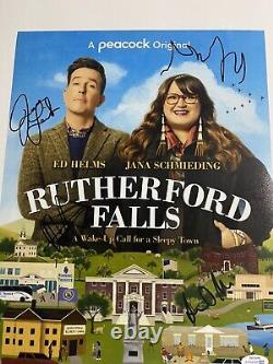 Rutherford Falls Cast signed autographed 11x14 photo Jana Jesse Dustin ACOA