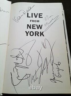 SATURDAY NIGHT LIVE CAST SIGNED BOOK LIVE FROM NEW YORK SNL 9 AUTOGRAPHS 1st Ed