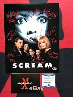 SCREAM AUTOGRAPHED CAST SIGNED 11x14 PHOTO NEVE CAMPBELL SKEET ULRICH +7 BECKETT