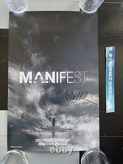 SDCC 2018 Manifest Cast Signed 11x17 Poster Melissa Roxburgh Josh Dallas NBC