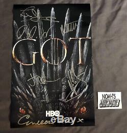 SDCC 2019 Comic-Con GOT HBO Game Of Thrones Cast Signed Autographed Poster RARE