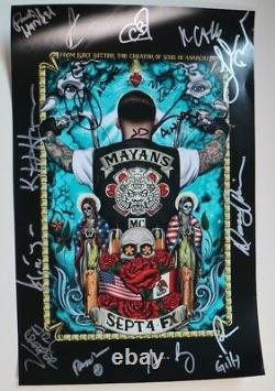 SDCC Comic Con 2018 Mayans MC FOX Exclusive Variant Poster Cast SIGNED LOT B