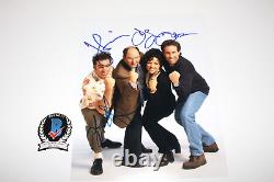 SEINFELD CAST SIGNED 11x14 PHOTO BECKETT COA JERRY JULIA LOUIS-DREYFUS COSTANZA