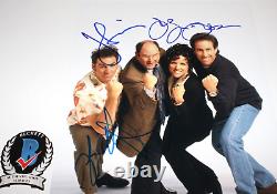 SEINFELD CAST SIGNED 11x14 PHOTO BECKETT COA JERRY JULIA LOUIS-DREYFUS COSTANZA