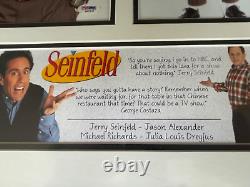 SEINFELD CAST SIGNED 41 x 22 COA JERRY JULIA LOUIS-DREYFUS COSTANZA