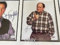 SEINFELD CAST SIGNED 41 x 22 COA JERRY JULIA LOUIS-DREYFUS COSTANZA