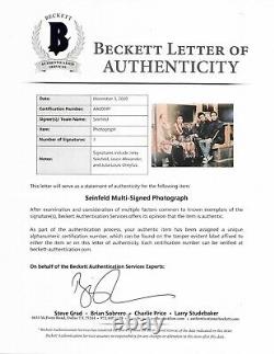 SEINFELD signed autographed 11x14 CAST PHOTO #3 BECKETT LOA (BAS) JERRY +2