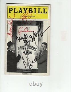 SIGNED Playbill The Producers Original Cast Matthew Broderick Nathan Lane