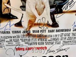 SNATCH GUY RITCHIE BRAD PITT CAST SIGNED POSTER WithCERTIFICATE OF AUTHENTICITY