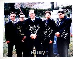 SOPRANOS CAST JAMES GANDOLFINI ++ JSA SIGNED 16x20 PHOTOGRAPH AUTOGRAPHED