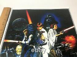 STAR WARS 3 CAST SIGNED AUTOGRAPHED MOVIE POSTER 11x17 WITH COA