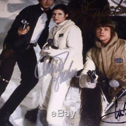 STAR WARS CAST autographed signed 11X14 FORD HAMILL FISHER MAYHEW OPX BAS LOA