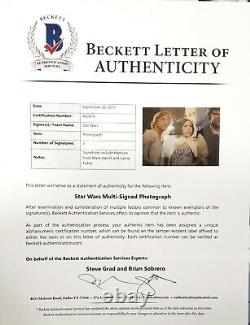 STAR WARS Cast (FORD, FISHER & HAMILL) Signed 16x20 Photo PSA/DNA & Beckett BAS