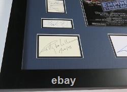 STAR WARS Cast Signed Autograph Display by 17 Harrison Ford, Mark Hamill BAS JSA