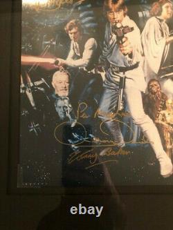 STAR WARS EPISODE IV A NEW HOPE CAST SIGNED 11 x 14 withCOA X6