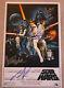 Star Wars Episode Iv A New Hope Cast Signed 12x18 Movie Poster Withcoa X4 Proof
