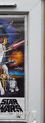 STAR WARS ONE SHEET POSTER MULTI-SIGNED By 11 ORIGINAL CAST MEMBERS