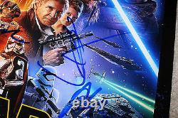 STAR WARS THE FORCE AWAKENS CAST SIGNED 12X18 MOVIE POSTER withCOA ADAM DRIVER X5