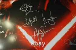 STAR WARS THE FORCE AWAKENS CAST SIGNED 27x40 MOVIE POSTER CA COA 19 Signatures